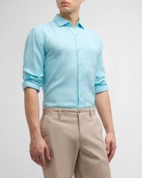 Men's Coastal Garment-Dyed Linen Sport Shirt