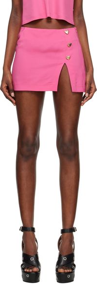Marco Rambaldi Pink Heart Miniskirt