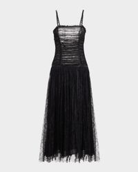 Florelle Lace Drop-Waist Midi Dress