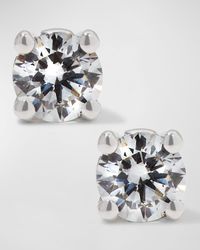 18k White Gold Diamond Stud Earrings