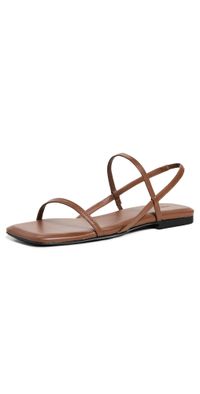 ANINE BING Hilda Flat Sandals Cognac 36