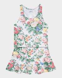 Girl's Floral-Print Two-Piece Set, Size 2-6X