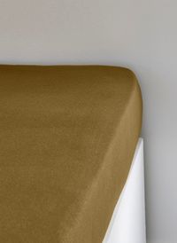 Today Linge De Maison - Drap housse extensible en coton - Taille 160x200 cm - Marron
