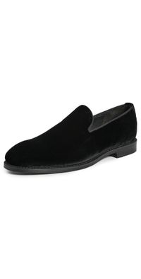 Allen Edmonds Robinson Velvet Loafers Black Velvet 14
