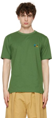 Paul Smith Green Paint Splatter T-Shirt