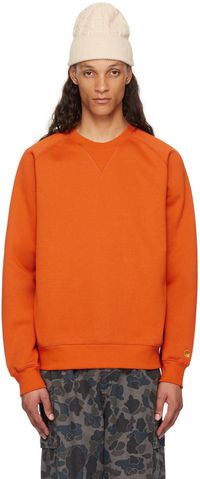 Carhartt Work In Progress Orange Chase Sweatshirt