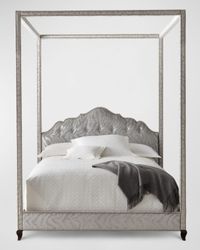 Athena Zebra King Canopy Bed