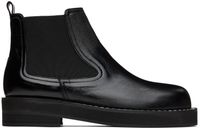 COMME SE-A SSENSE Exclusive Black Ronda Boots