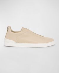Men's Triple Stitch SECONDSKIN Leather Slip-On Sneakers