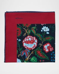 Men's Silk Large Paisley Pocket Square