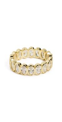 SHASHI Eternity Travel Ring Gold 6