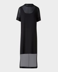 Silk Georgette Tunic Dress