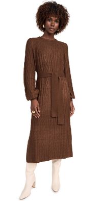 Show Me Your Mumu Barb Sweater Dress Chocolate L