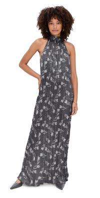 Sabina Musayev London Dress Graphite Print S