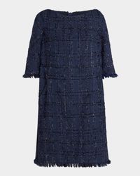 Linton Metallic Tweed Shift Dress