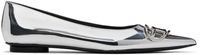 Diesel Silver D-Venus Ballerina Flats
