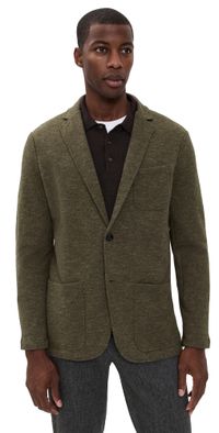 Faherty Inlet Knit Blazer Winter Brown Melange XL