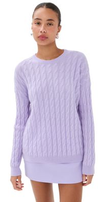 LISA YANG Martinia Cashmere Sweater Lavender Dew 2
