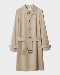Men's Long Gabardine Car Coat