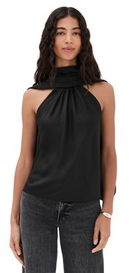 SIMKHAI Scarlett Cape Top Black 6