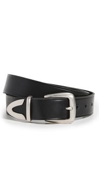 Madewell Leather Western Belt True Black L