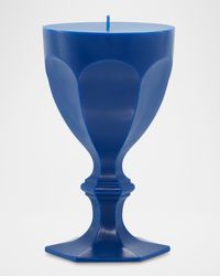 Harcourt Goblet Candle, Blue