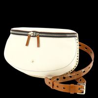 Herbert Frere Soeur - Sac banane en cuir grainé - Taille Unique - Blanc