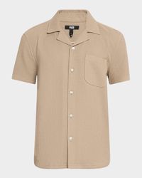 Men's Agoura Cotton Waffle Short-Sleeve Shirt