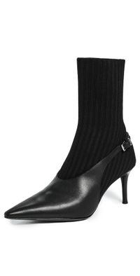 rag & bone Mercer Sock Slingback Boots Black 37