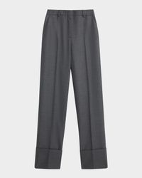 Cuffed Wool Trousers