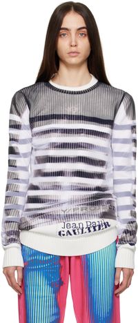 Y/Project Black & White Jean Paul Gaultier Edition Marinière Sweatshirt