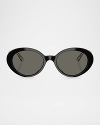 Acetate Oval Sunglasses