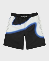 Boy's Nilson Printed Swim Shorts, Size 3T-6
