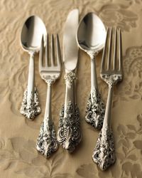 92-Piece 20th-Century Baroque Silver-Plated Flatware