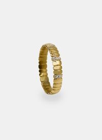 Aec Paris - Bague fine prisha étoilée - Taille 58 - Doré