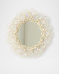 Wicker Woven Mirror