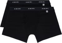 AMIRI Two-Pack Black Cotton Briefs