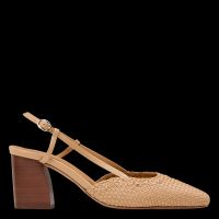 Bobbies - Escarpins slingback en cuir - Taille 41 - Beige