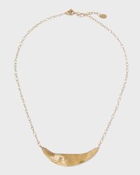 18K Lunaria Yellow Gold Half Collar Necklace