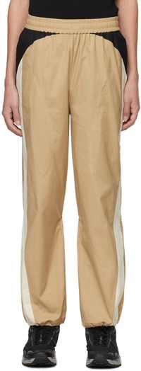 Kijun Beige Blocked Trousers