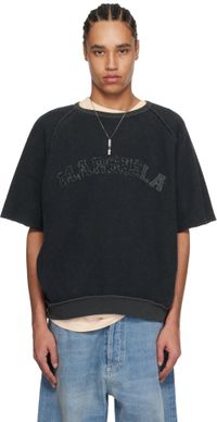 Maison Margiela Black Logo Short-Sleeve T-shirt