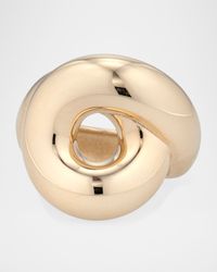 9K Yellow Gold Tarallo Statement Ring