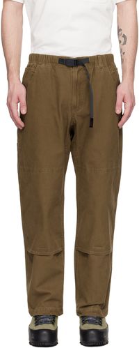 Gramicci Pantalon kaki à empiècement aux genoux