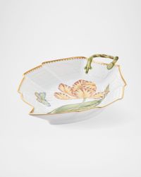 Tulip Leaf Dish, Yellow/Red
