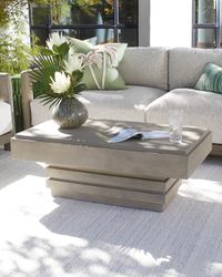 Stacked Outdoor Coffee Table