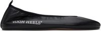 Off-White Black 'High Heel' Ballerina Flats