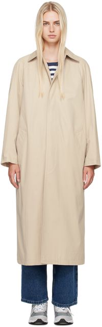 A.P.C. Beige Gaia Trench Coat