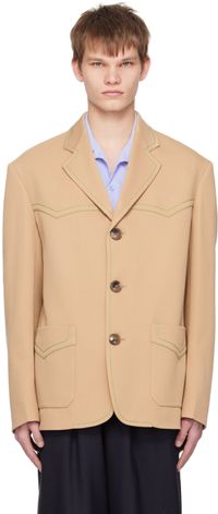 Marni Veston beige à simple boutonnage