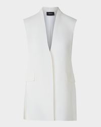 Artina Long Silk Organza Vest