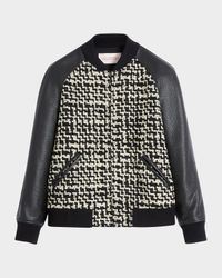 Men's Chez Soft Tweed Varsity Jacket